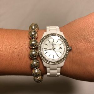 Silver ball bracelet